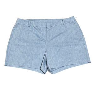 Lane Bryant High Rise Stretch Shorts Light Chambray‎ 20x5